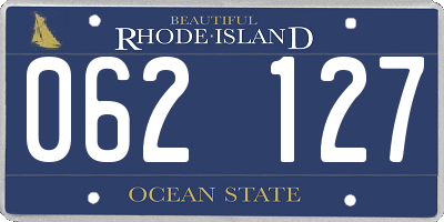 RI license plate 062127