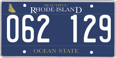 RI license plate 062129