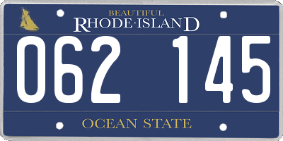 RI license plate 062145