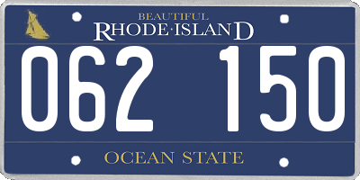 RI license plate 062150