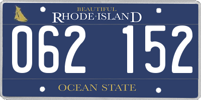 RI license plate 062152