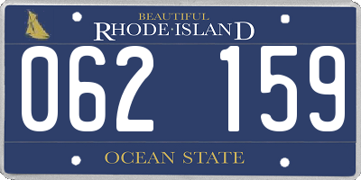 RI license plate 062159