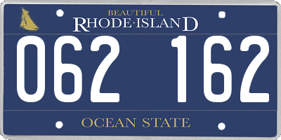 RI license plate 062162