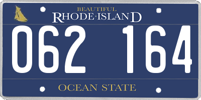 RI license plate 062164