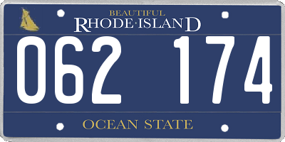 RI license plate 062174