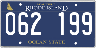 RI license plate 062199