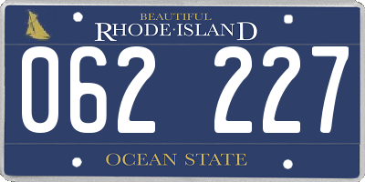 RI license plate 062227