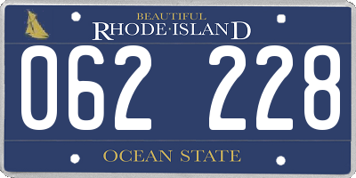 RI license plate 062228