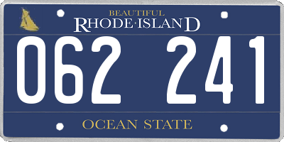 RI license plate 062241