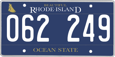RI license plate 062249