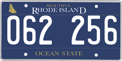 RI license plate 062256