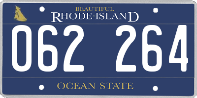 RI license plate 062264