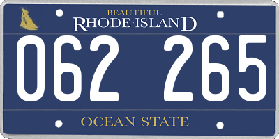 RI license plate 062265