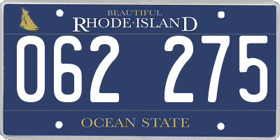 RI license plate 062275