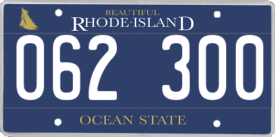RI license plate 062300