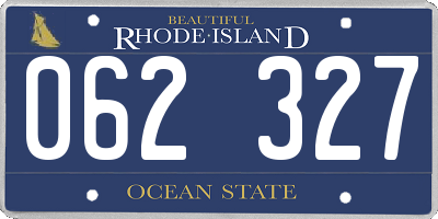 RI license plate 062327