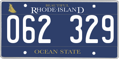 RI license plate 062329