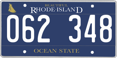 RI license plate 062348