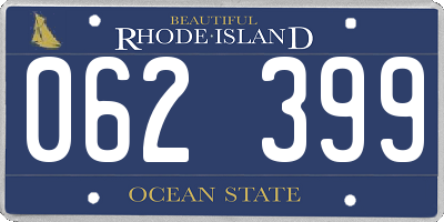 RI license plate 062399