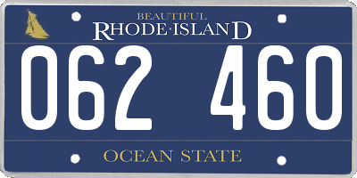 RI license plate 062460