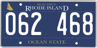 RI license plate 062468