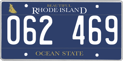 RI license plate 062469