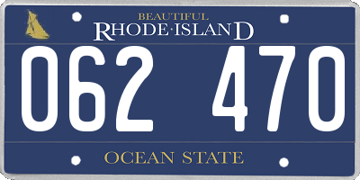 RI license plate 062470