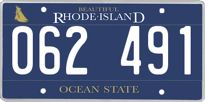 RI license plate 062491
