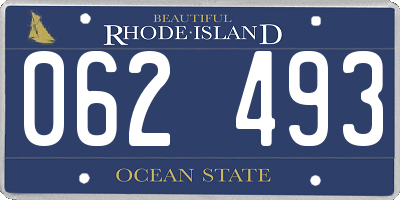 RI license plate 062493