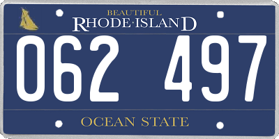 RI license plate 062497