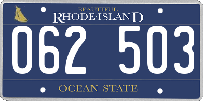 RI license plate 062503