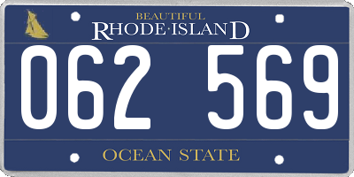 RI license plate 062569