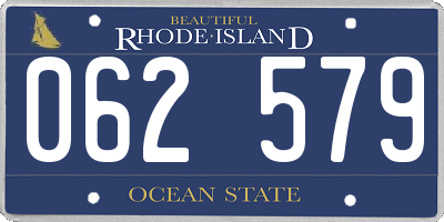 RI license plate 062579