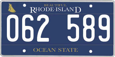RI license plate 062589