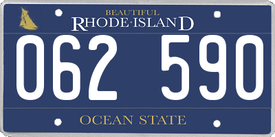 RI license plate 062590
