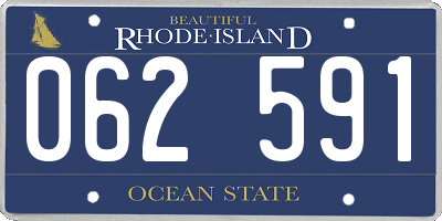 RI license plate 062591