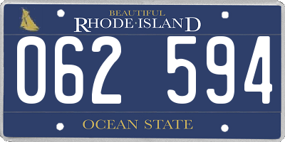 RI license plate 062594