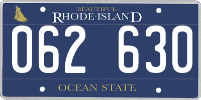 RI license plate 062630
