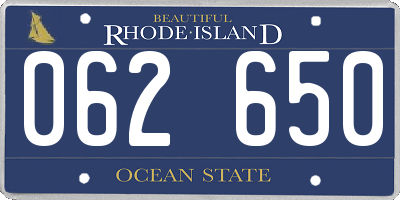 RI license plate 062650
