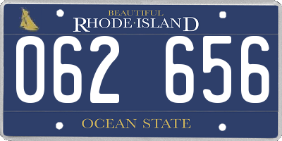 RI license plate 062656
