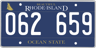 RI license plate 062659