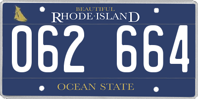 RI license plate 062664