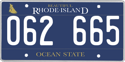RI license plate 062665