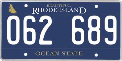 RI license plate 062689