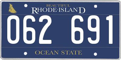 RI license plate 062691