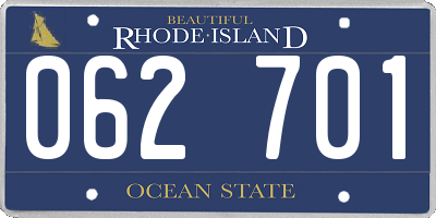 RI license plate 062701