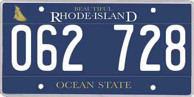 RI license plate 062728