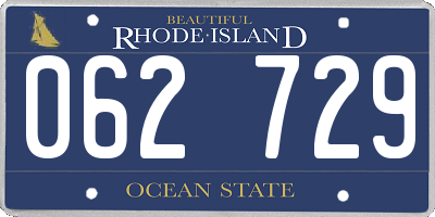 RI license plate 062729
