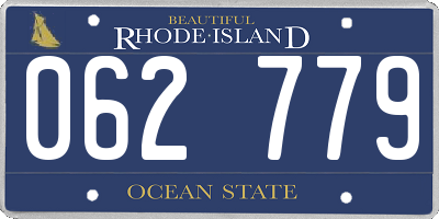 RI license plate 062779