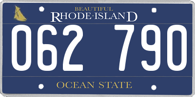 RI license plate 062790